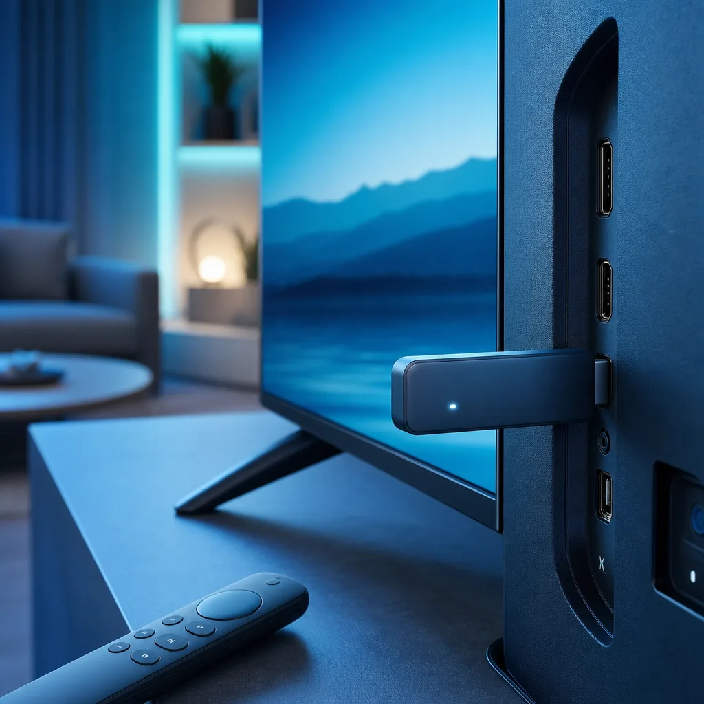 Installation de King365TV avec un Fire TV Stick connecté au téléviseur